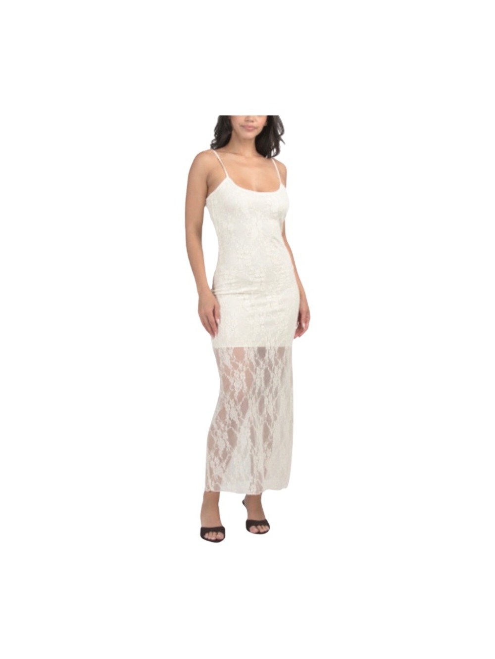 THIRTY THIRTY Lace Overlay Maxi Dress